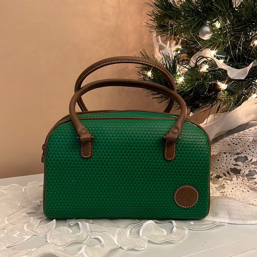 Vintage Christmas Green Liz Claiborne Handbag